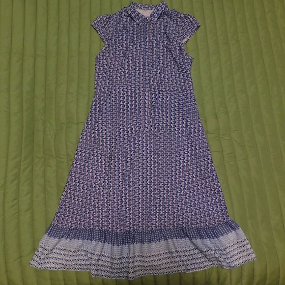 Sleeveless polyester sheath dress with ruffled hem - Picture 1 of 9